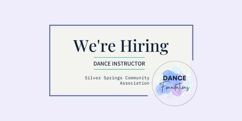 We are Hiring! Dance Instructor